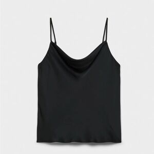 Black Cowl Neck Tank